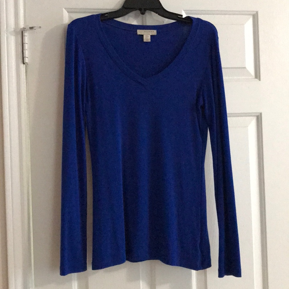 Royal blue v-neck